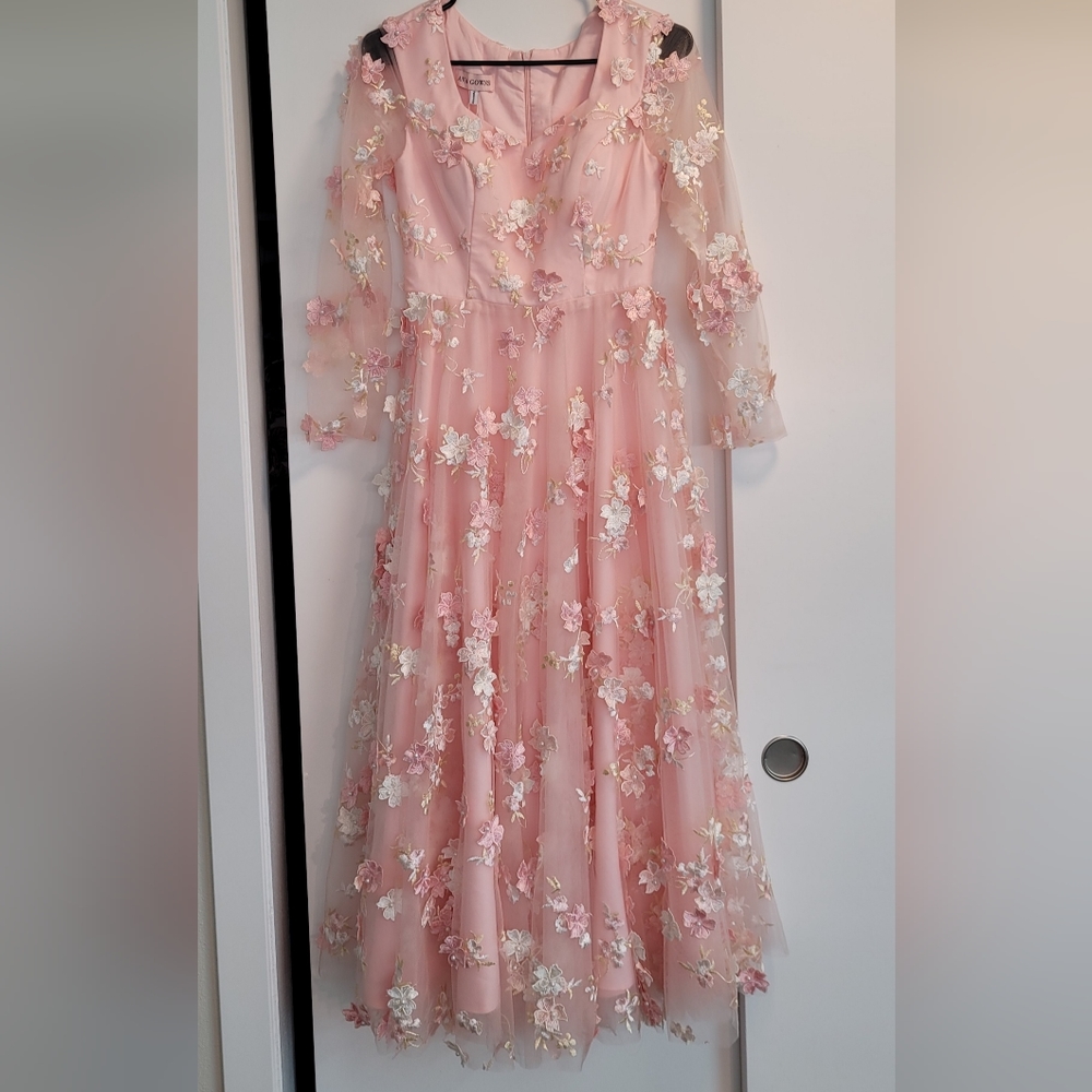 LAST CHANCE NWT Ava Gowns Princess Floral Embroidered Pearl Beaded Dress